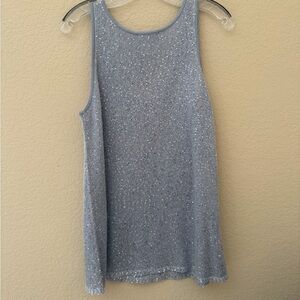Matty M Silver Sequin Tank Tunic